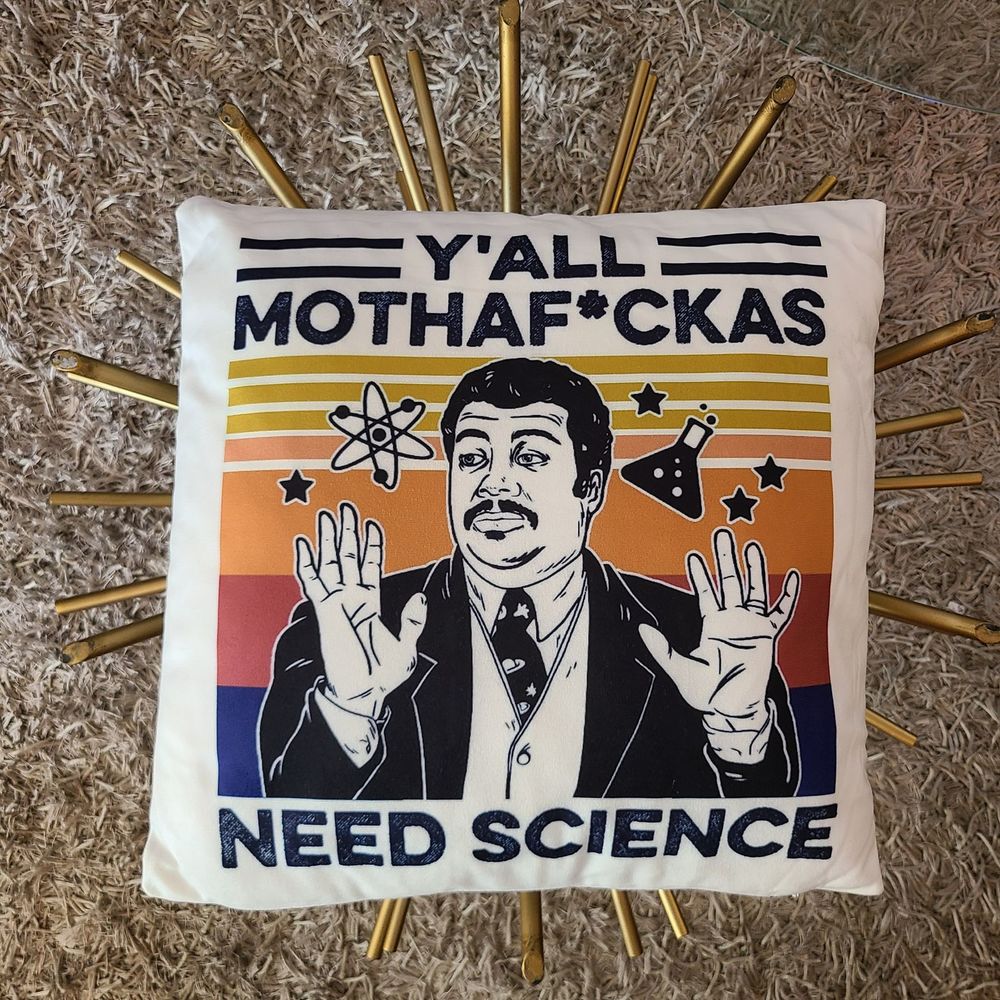 Neil Degrasse Tyson Science Pillow, perfect gift